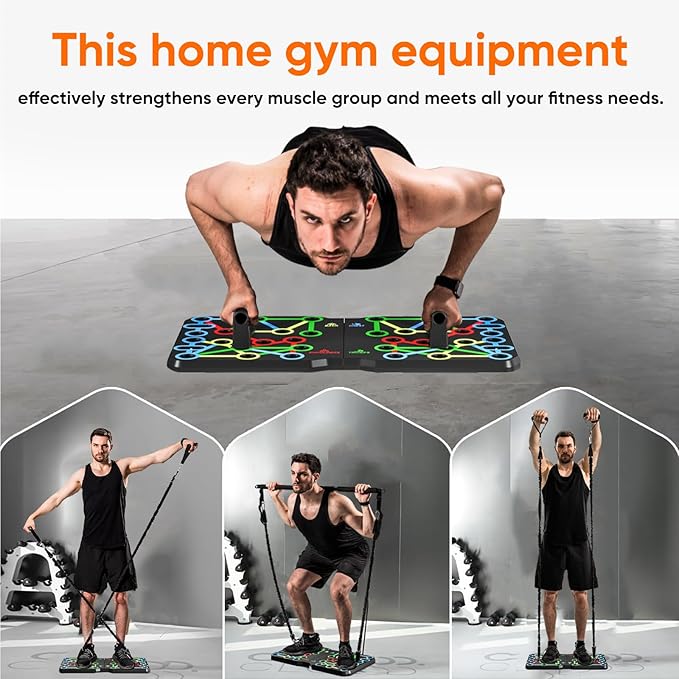 AERLANGUpgraded Push-up Board Home Fitness Accessories 30-in-2 Push-up