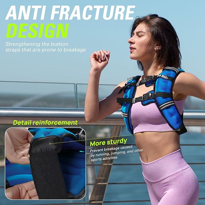 Weighted Vest for Women Men BeatBoost 5 10 15 20 25 30 lb Weight Vest with Ironsand for Walking Strength Training Running Workout