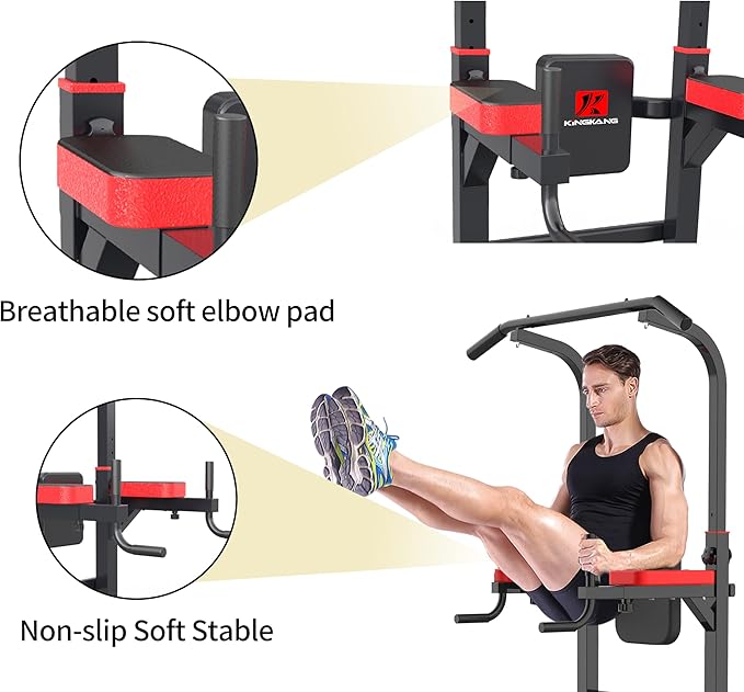 Power Tower Dip Station Workout equipment Pull up 450LBS