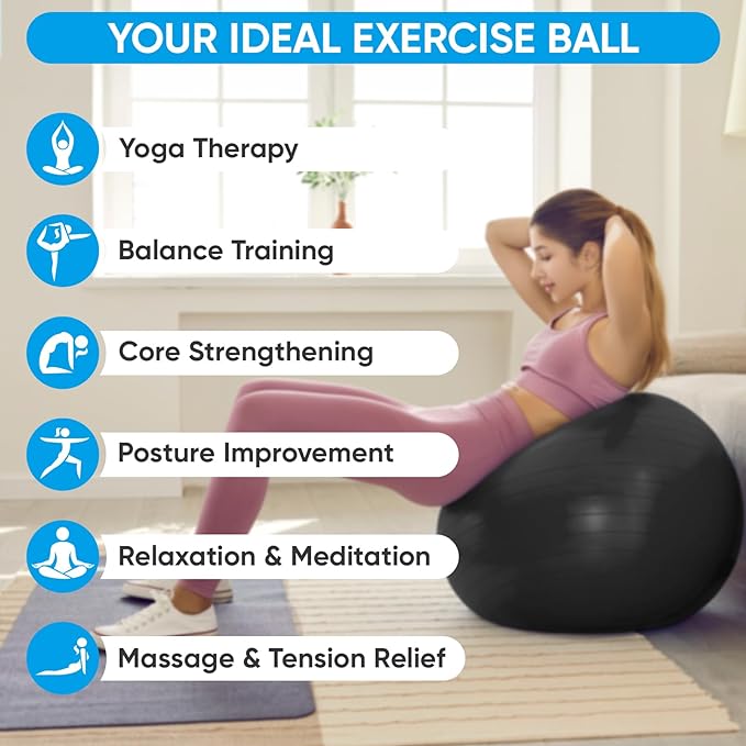 APEXUP Yoga Ball Exercise Ball