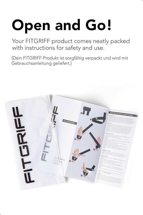 Fitgriff® Lifting Wrist Straps for Weightlifting