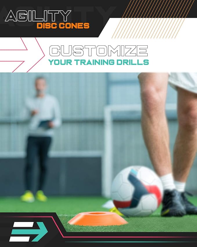 EXALTER Agility Disc Cones - Set of 60