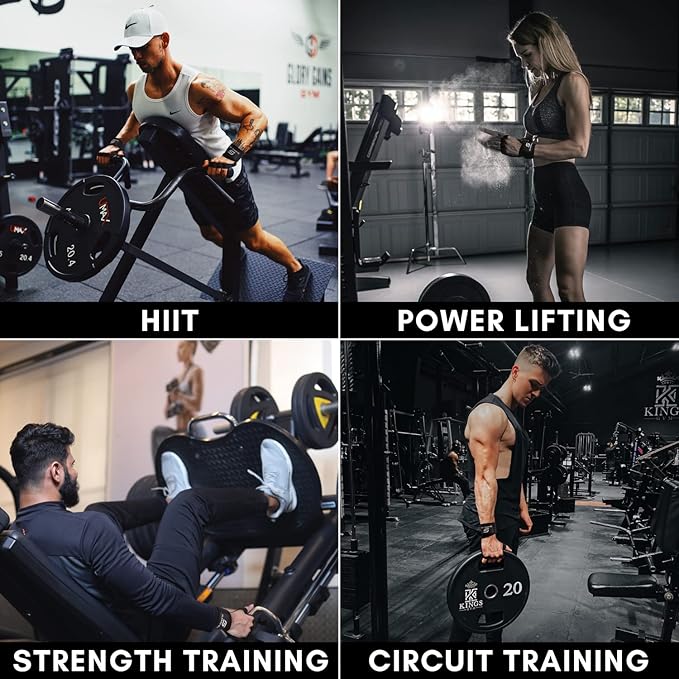 Neoprene Padded Weight Lifting Gloves for Men and Women - Ventilated Wrist Wrap Gloves for Athletes Gym Sessions Cycling Tracking & Sports with Full Palm Protection