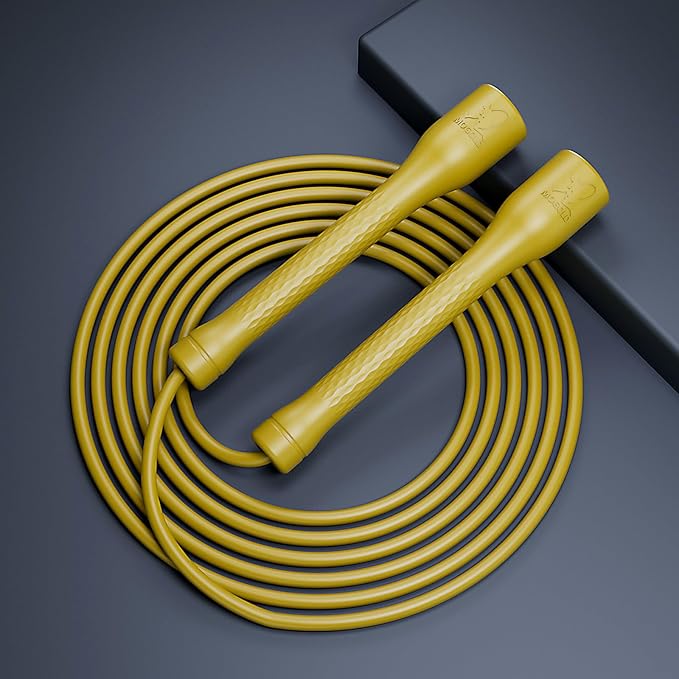 Workout Jump Rope,5mm PVC Jump Rope,Adjustable Length with Shatterproof Handles, Ideal for Beginners & Advanced Athletes, Fitness, Cardio & Boxing
