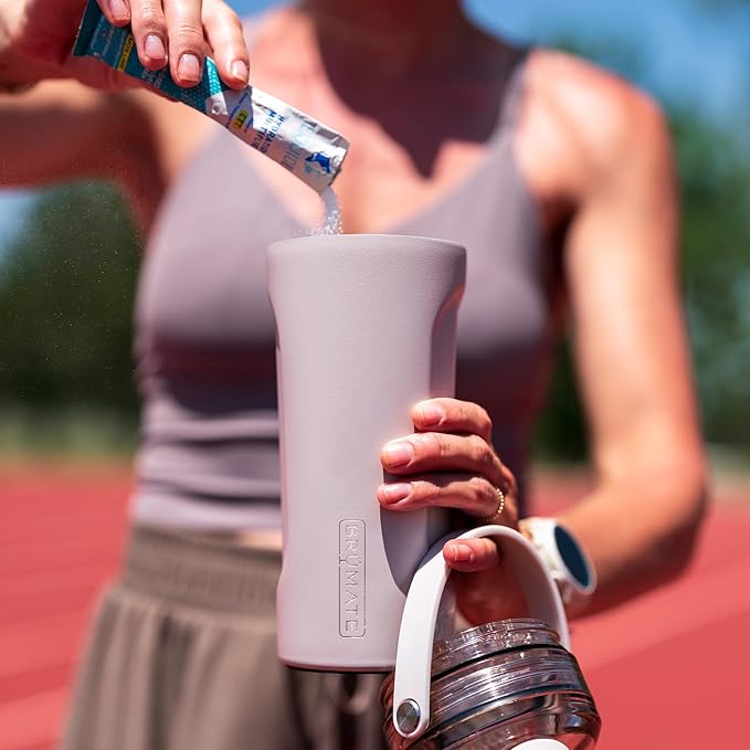 BrüMate MultiShaker Blender Shaker Bottle | 100% Leakproof Insulated Stainless Steel The Perfect Shaker Cup, Protein Shaker Bottle, and Pre Workout Bottle for the Gym | 26oz (Blue Agave)