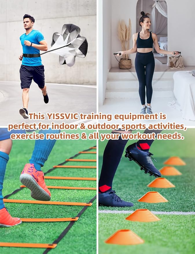 YISSVIC Agility Ladder 20 Feet 12 Adjustable Rungs