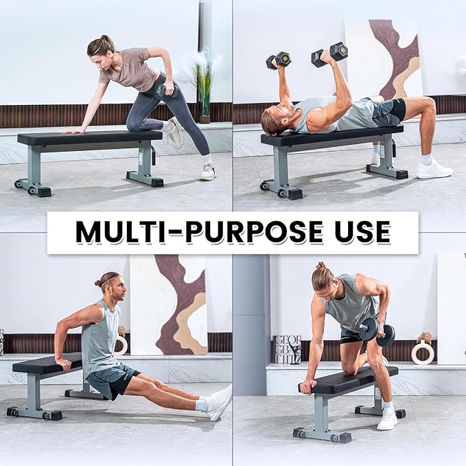 Flat Weight Bench Heavy Duty Fitness Bench