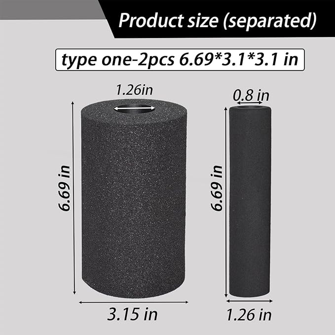 Foot Foam Pads Rollers Replacement Set for Home