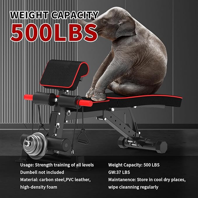 Adjustable Weight Bench 600LBS