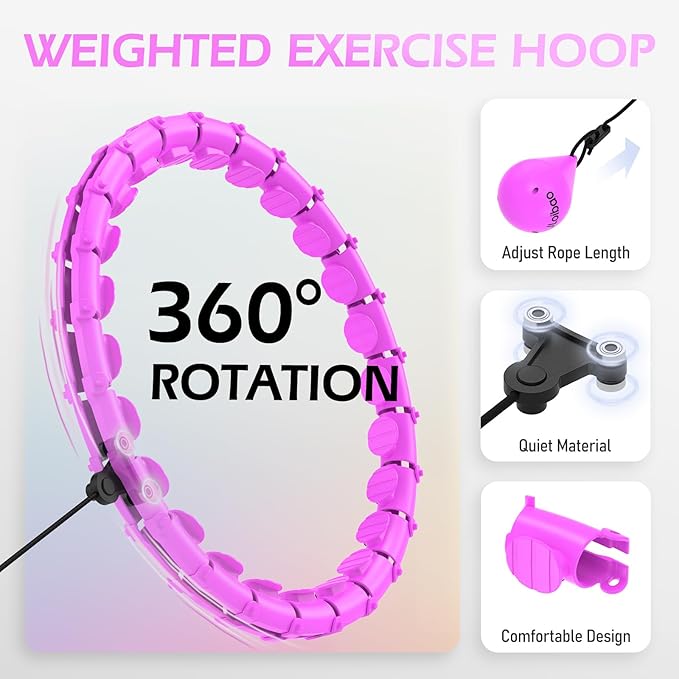 Weighted Hula Circle with 24 Links for Adults