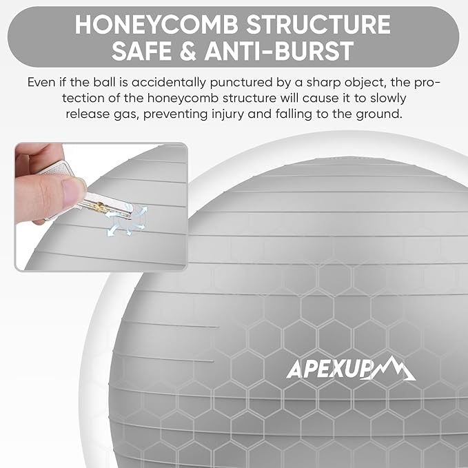 APEXUP Yoga Ball Exercise Ball