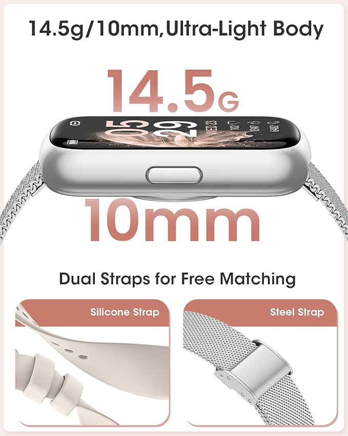 Fitness Tracker, 24/7 Heart Rate, Blood Oxygen Monitor Smart Watches for Women, Sleep and Step Tracker Smart Watch for Android Phones/iPhones, IP68 Activity Tracker with 20+ Sport Modes