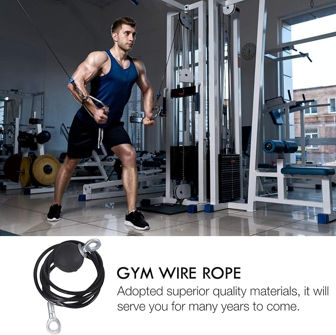 BESPORTBLE Fitness Replacement Pulley Cable Household DIY PU 1.