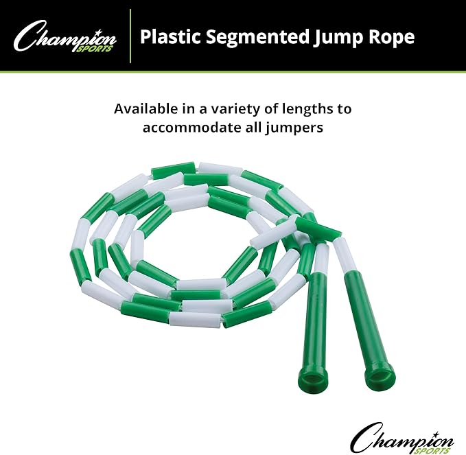 Champion Sports Classic Plastic Segmented Beaded Jump Ropes