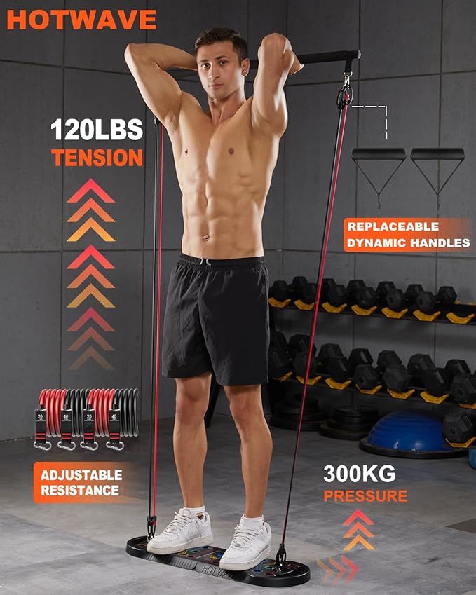 HOTWAVE Push Up Board Fitness 20 in 1 Push