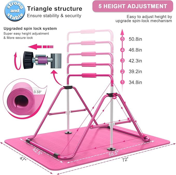 Tepemccu Expandable Gymnastics Bars