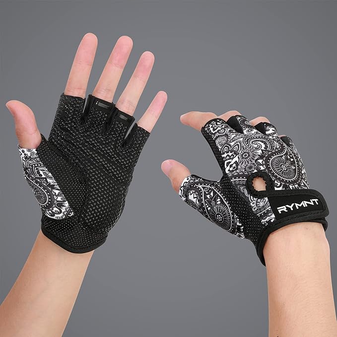 Workout Gloves for Women Men - Weight Lifting Gloves with Full Palm Protection & Extra Grip for Women Gym, Weightlifting, Weight Lift, Rowing, Exercise, Sport, Cycling