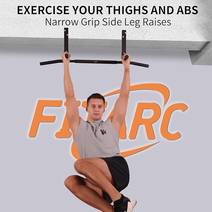 Fitarc Joist Mount Pull Up Bar, Chin Up Bar Ceiling Mount, Heavy Duty, Workout for Home Gym, 42 inch Wide -Patent Pending