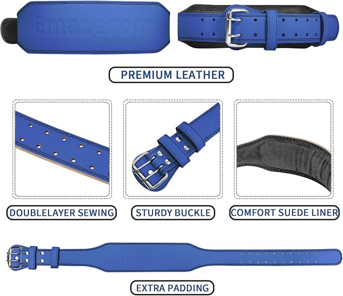Leather Weight Lifting Belt for Men and Women