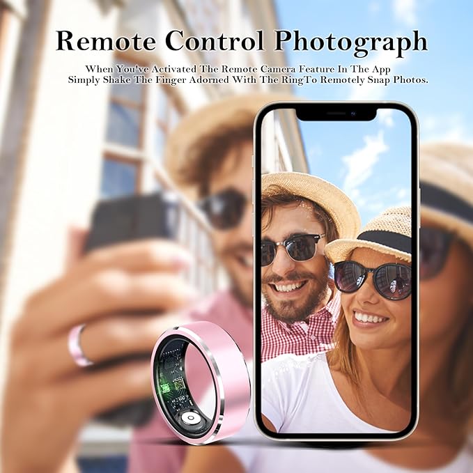 Smart Ring for Women Men-Wearable Fitness Tracker with Sleep Tracking Heart Rate Blood Oxygen Healthy Monitor Ring Activity Monitoring Steps Calories