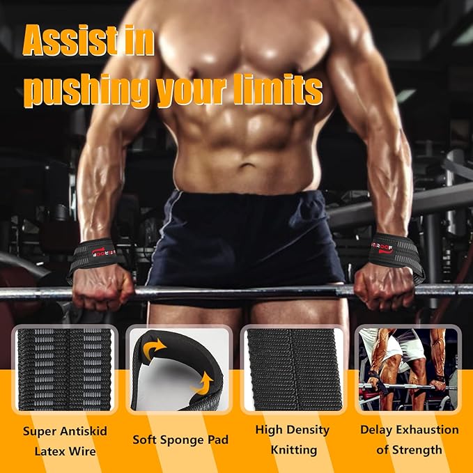Strength Training Kit: Knee Wraps, Wrist Wraps, and Lifting Straps Set (3 Pairs) - Ultimate Protection for Weightlifting, Bodybuilding, and Fitness Workouts