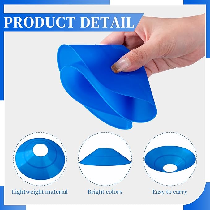 Sratte 200 Pcs Soccer Cones with Strap and