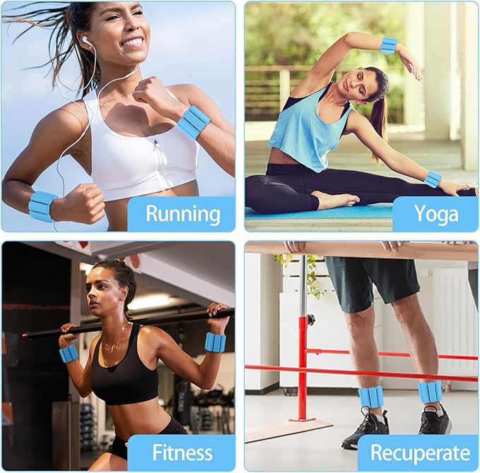 Wearable wrist weights and ankle weights ,1-2 lb.