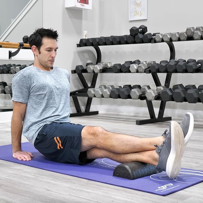 OPTP AXIS Firm Foam Roller 12" X 3" Half-Round)