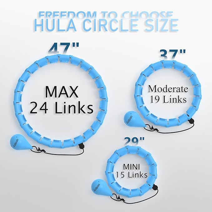 Weighted Hula Circle with 24 Links for Adults