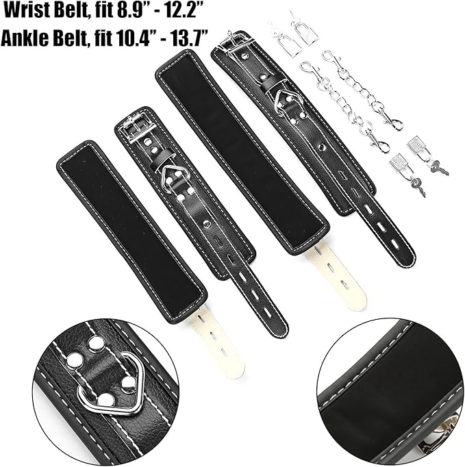 EXREIZST Adjustable Expandable 2 Silver Spreader Bar Set