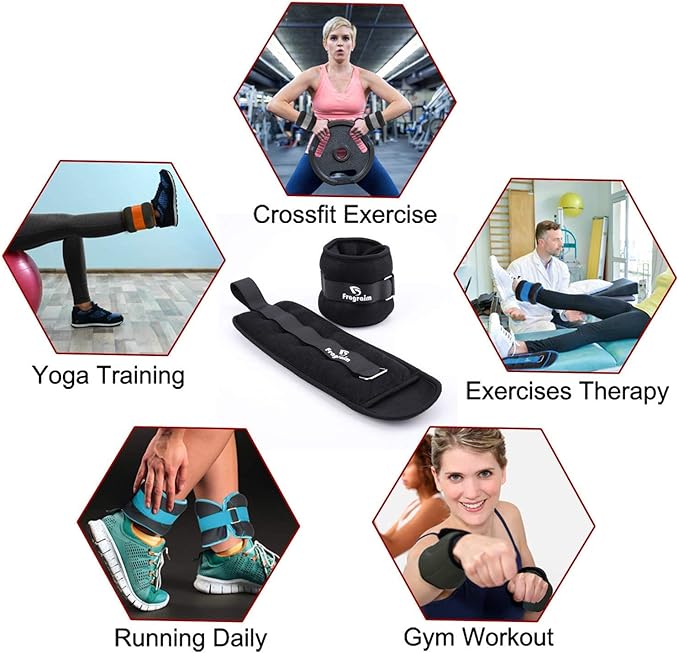 Ankle Weights for Women 1/2/3/4/6/8/10/12/15/20 LBS 1 Pair