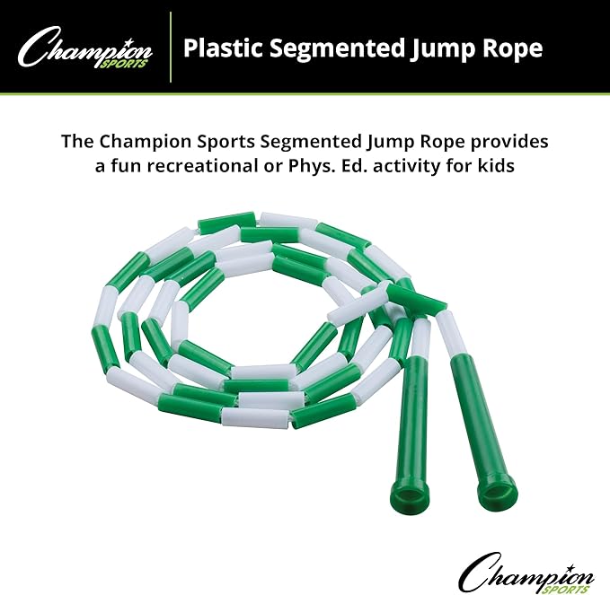 Champion Sports Classic Plastic Segmented Beaded Jump Ropes