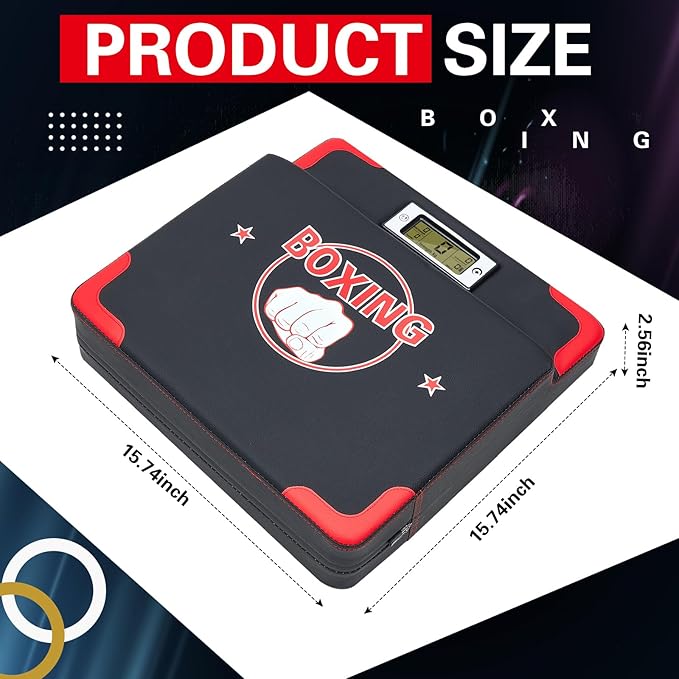 Hoteam Boxing Strength Tester Punch Force Sensor Adjustable Height Boxing Training Equipment Wall Mounted Boxing Boxer Boxing Machine Wall Punch Pad Boxing Punching Bag Machine for Adult Kid (Stylish)