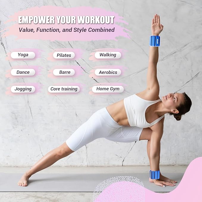 Wrist Weights for Women Set of 2 1 lbs