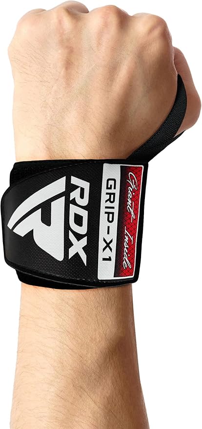 RDX Wrist Wraps for Weightlifting (Pair), IPL USPA Approved, Elasticated 18” Cotton Straps Support with Thumb Loop, Gym Wrap for Weight Lifting Powerlifting Competition Strength Training Bodybuilding