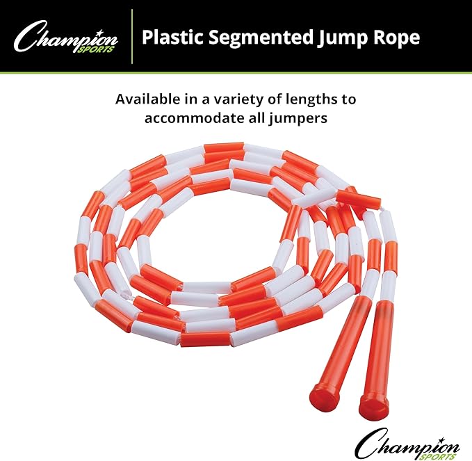 Champion Sports Classic Plastic Segmented Beaded Jump Ropes