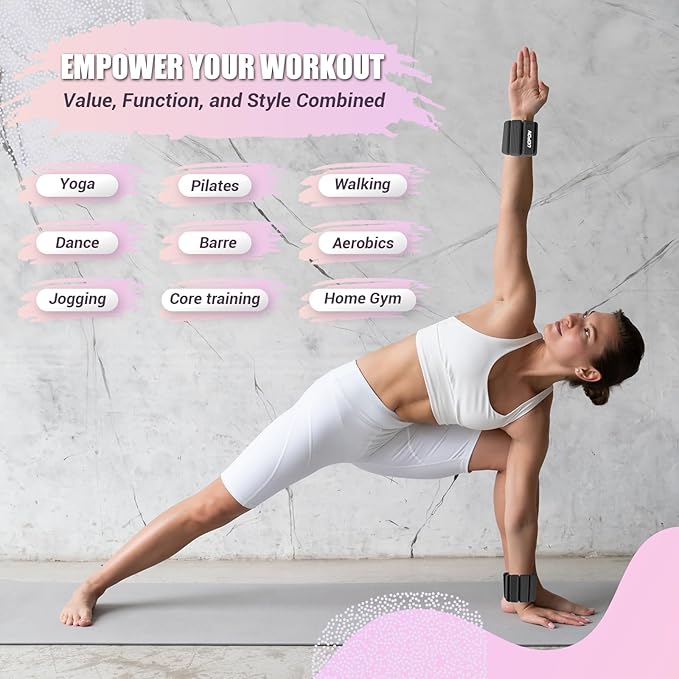 Wrist Weights for Women Set of 2 1 lbs