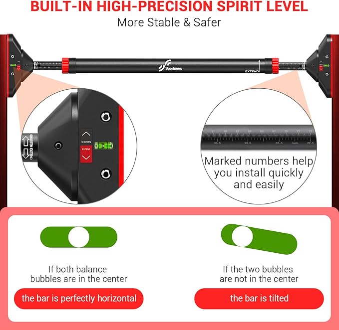 Sportneer Pull Up Bar: Strength Training Pull-up Bars 440 lbs