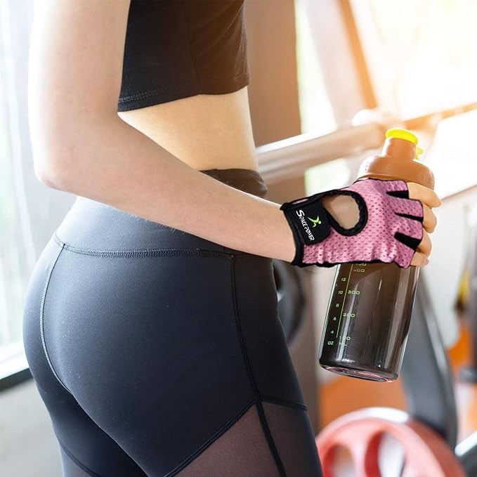spacepower Workout Gloves - Lightweight Breathable Gym Gloves for Women & Men's Exercise