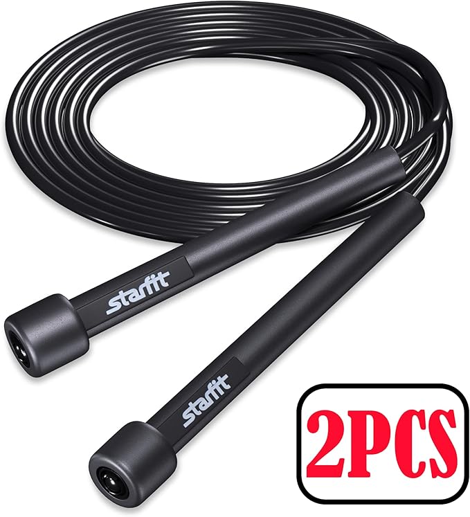 Lightweight Jump Rope for Fitness and Exercise, Adjustable Jump Ropes with Plastic Handles, Cardio and Endurance Training, Jumping Rope for Workout