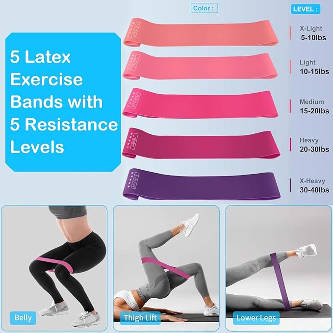 Pilates Ring and Ball Set with 8 Resistance 9 in
