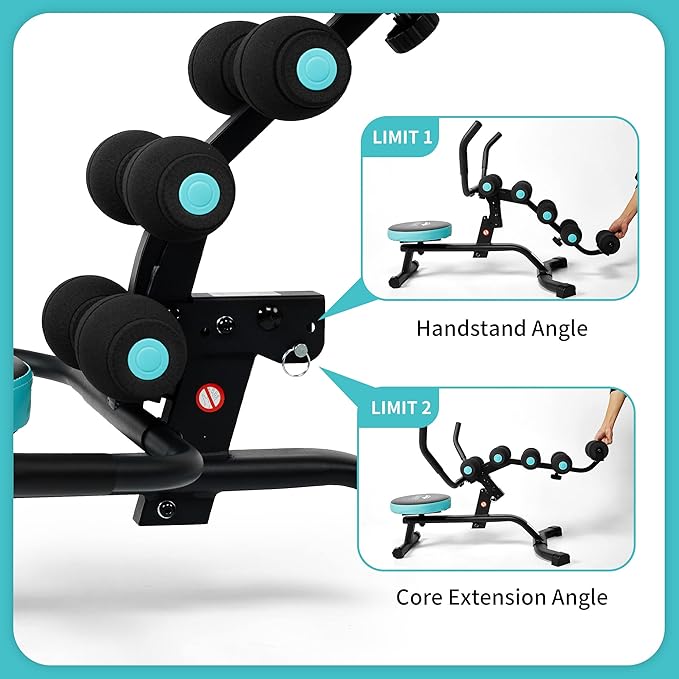 Leikefitness Back Relax Chair with Foam Roller Relieve 360° Rotating