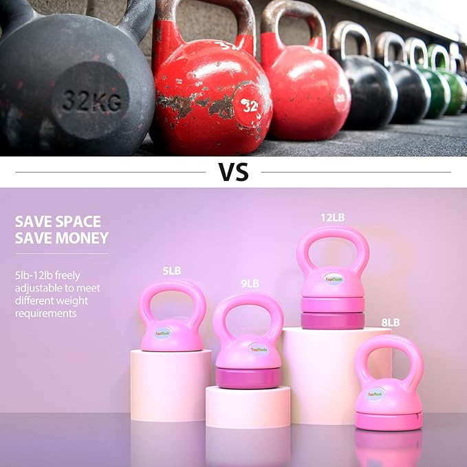 TopMade Adjustable Kettlebell - 5 8, 9,12lb 9,12lb Kettlebell