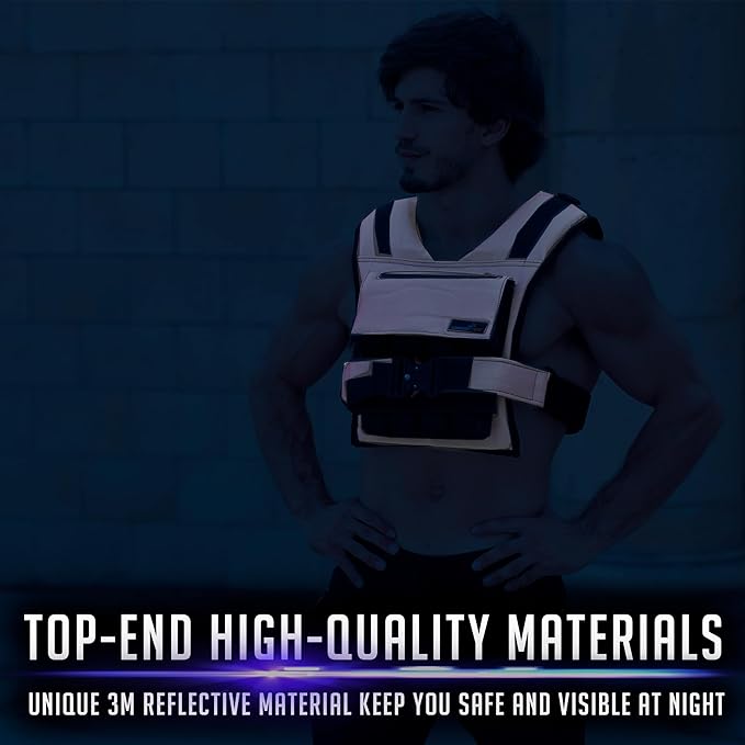 Weighted Vest 6lb, 10lb, 12lb, 25lb, 35lb, 45lb, 60lb Removable Iron Weights for Men and Women Workout for Calisthenics and Fitness Sport Training