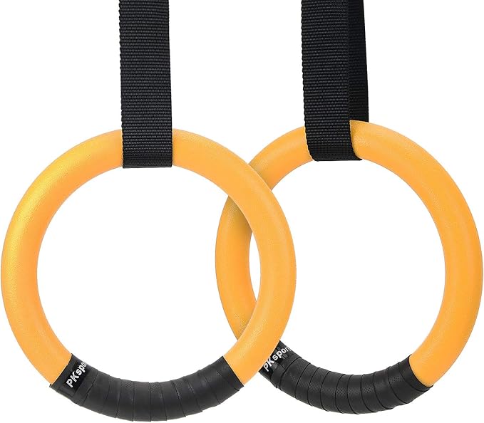 PACEARTH Gymnastic Rings 1100lbs Capacity with 14.76ft Adjustable