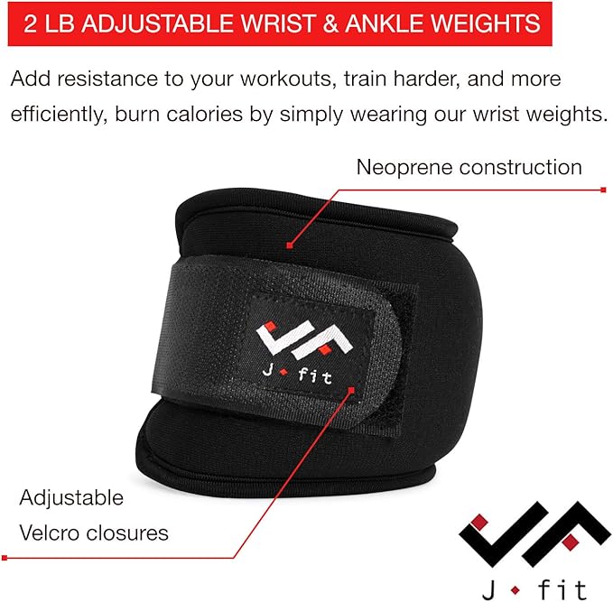 JFIT Wrist Weight Pair – Set of 2