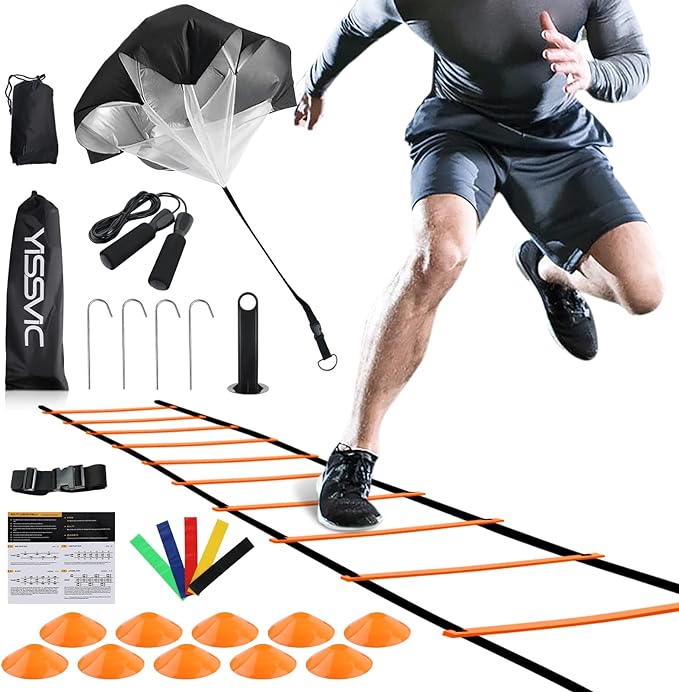 YISSVIC Agility Ladder 20 Feet 12 Adjustable Rungs