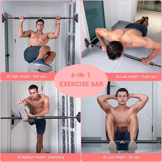 Sportneer Pull Up Bar: Strength Training Pull-up Bars 440 lbs
