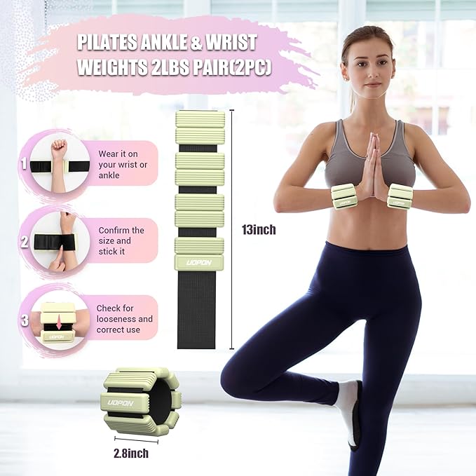 Wrist Weights for Women Set of 2 1 lbs