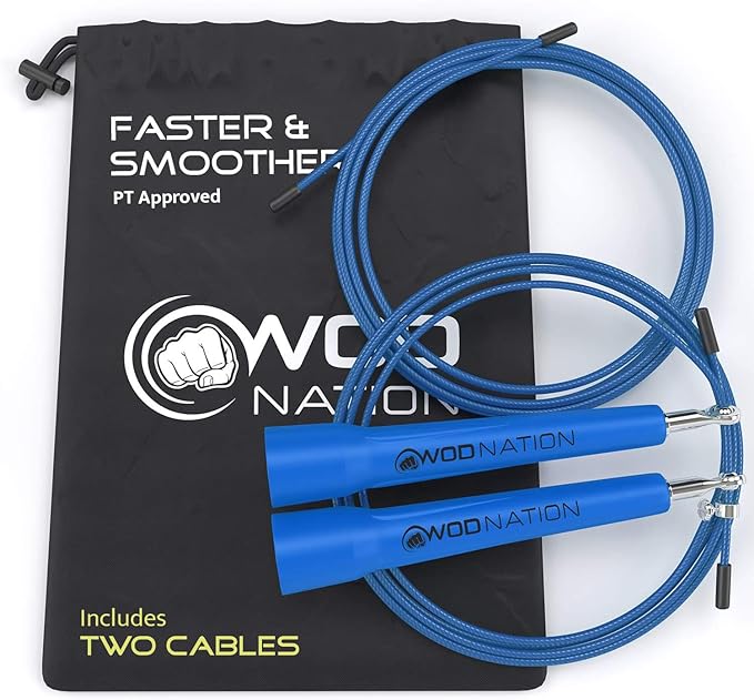 WOD Nation Adjustable Speed Jump Rope For Men